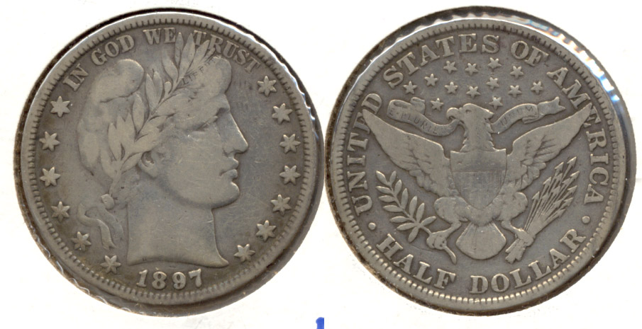 1897 Barber Half Dollar Fine-12