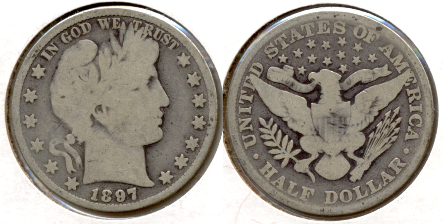 1897 Barber Half Dollar Good-4 a