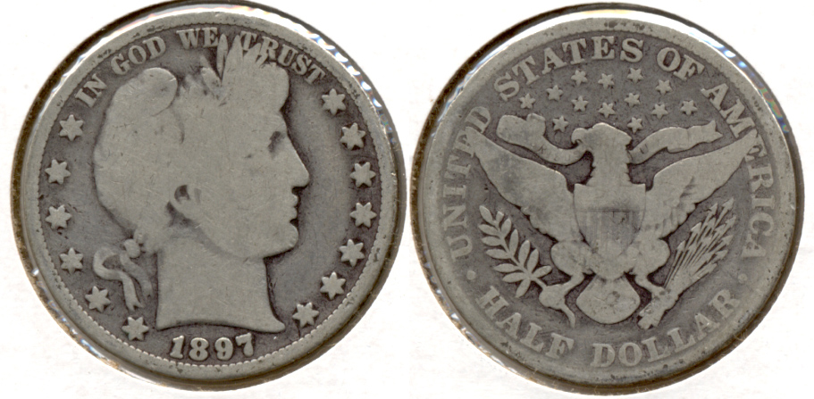 1897 Barber Half Dollar Good-4 c
