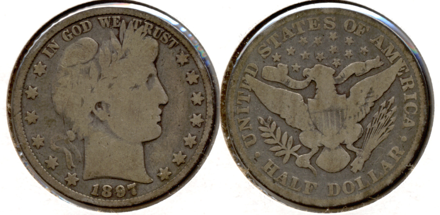 1897 Barber Half Dollar Good-4 d