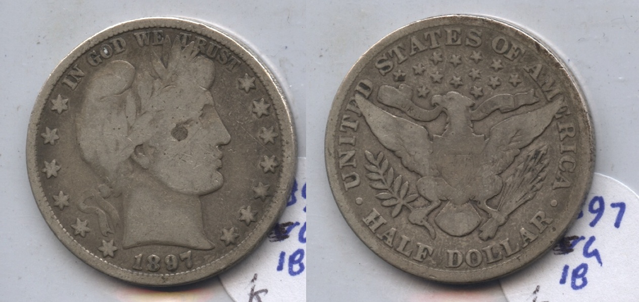 1897 Barber Half Dollar Good-4 #k