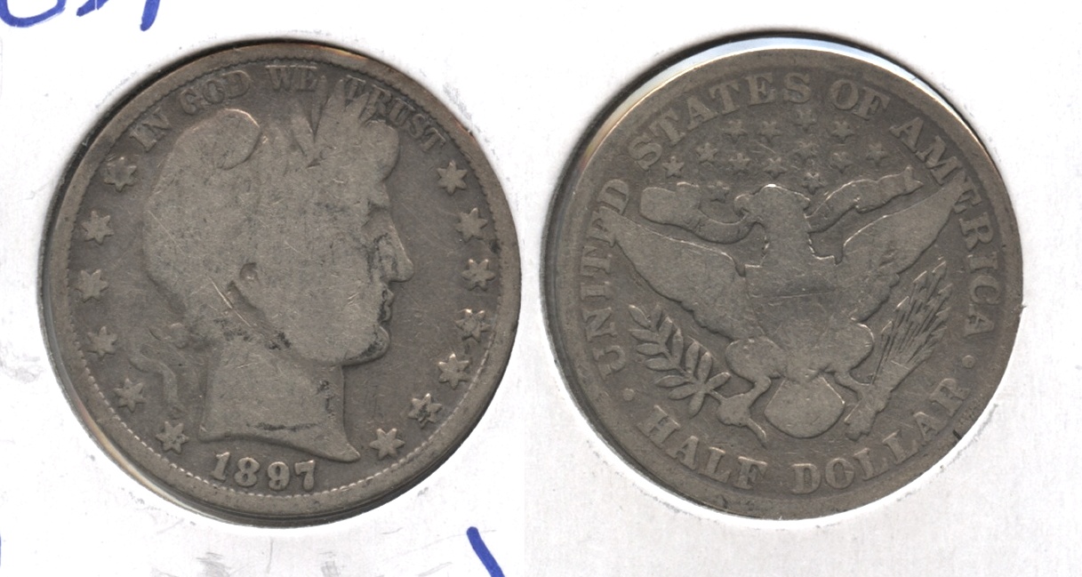 1897 Barber Half Dollar Good-4 #m