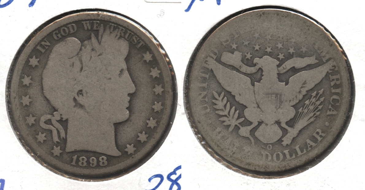 1898-O Barber Half Dollar AG-3 #a