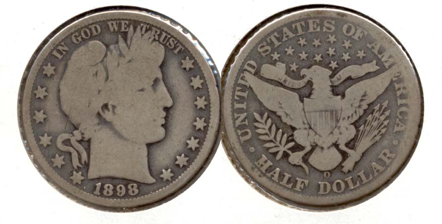 1898-O Barber Half Dollar Good-4