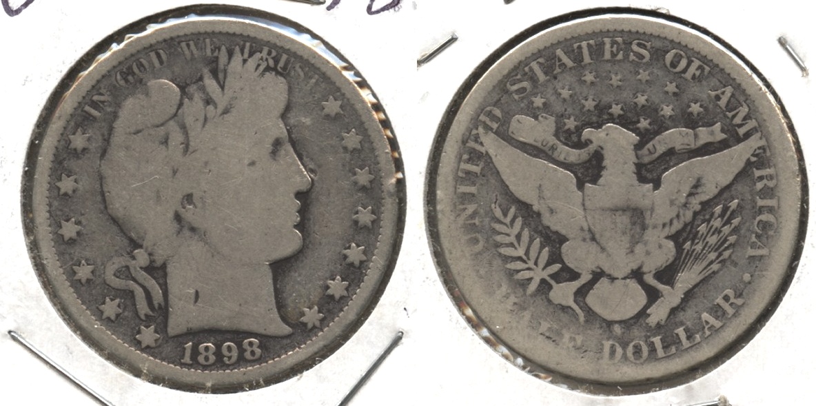 1898-S Barber Half Dollar AG-3 #b