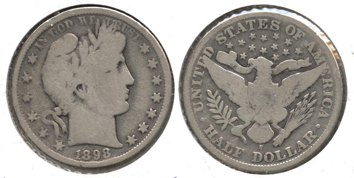 1898-S Barber Half Dollar Good-4 #a
