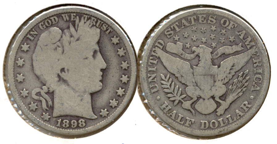 1898 Barber Half Dollar Good-4