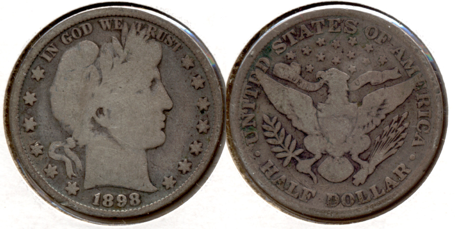 1898 Barber Half Dollar Good-4 c