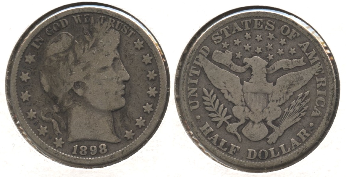 1898 Barber Half Dollar Good-6 #b