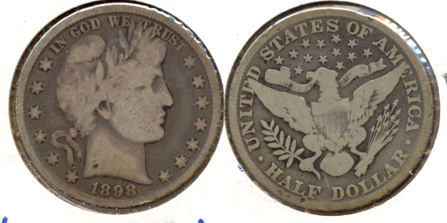 1898 Barber Half Dollar VG-8 a
