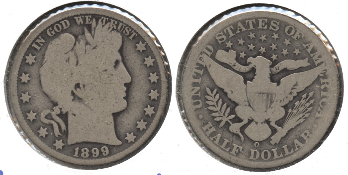 1899-O Barber Half Dollar AG-3 #a