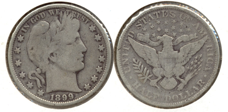 1899 Barber Half Dollar Good-4 d