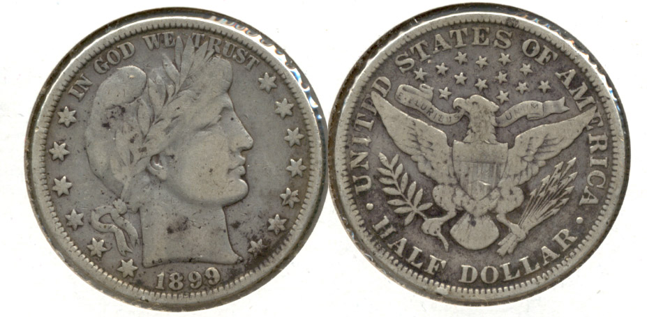 1899 Barber Half Dollar VG-10