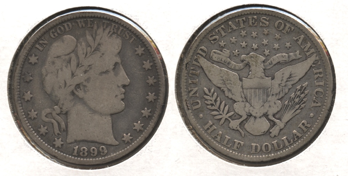 1899 Barber Half Dollar VG-8 #d