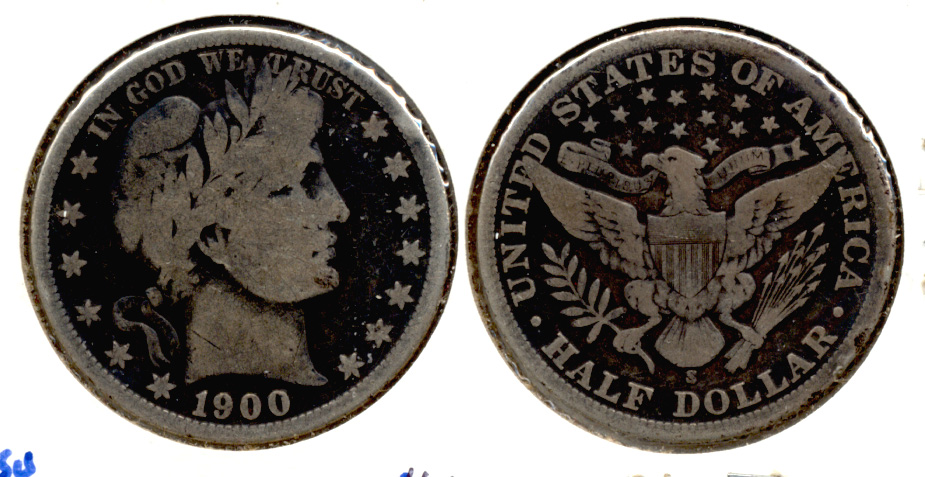 1900-S Barber Half Dollar VG-8
