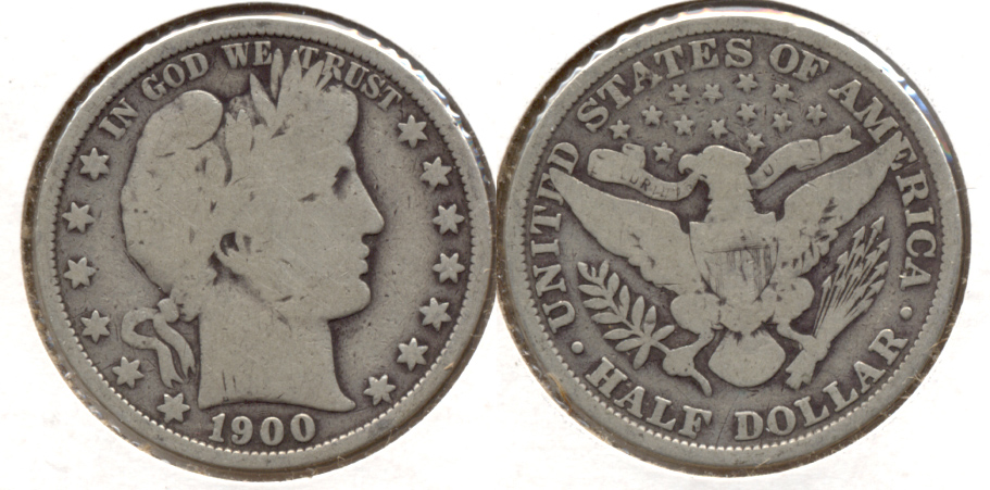 1900 Barber Half Dollar Good-4 f