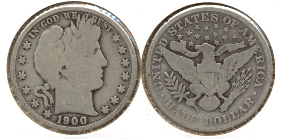 1900 Barber Half Dollar Good-4 g
