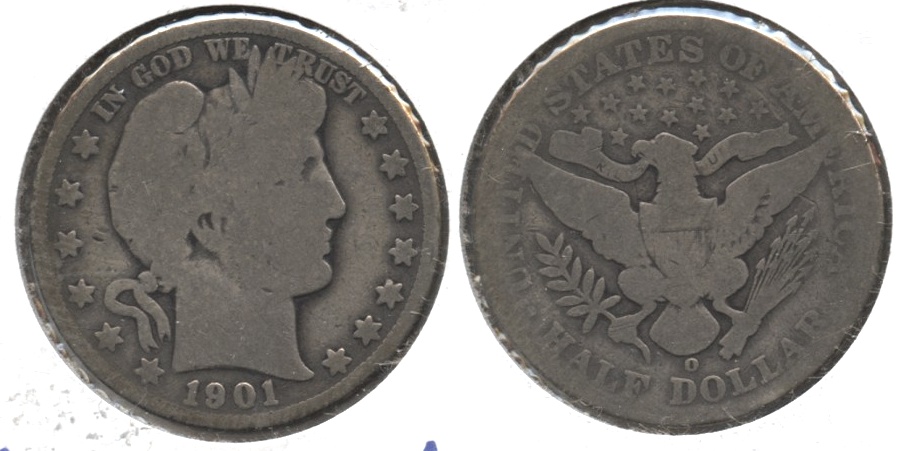 1901-O Barber Half Dollar AG-3 #c
