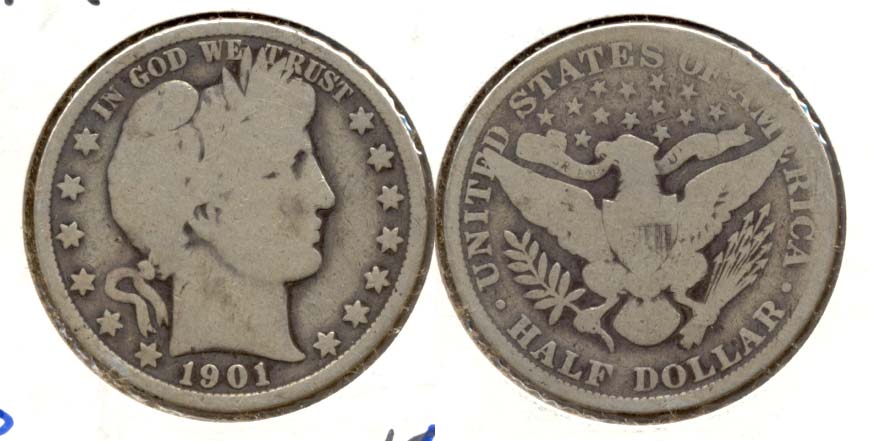 1901 Barber Half Dollar AG-3