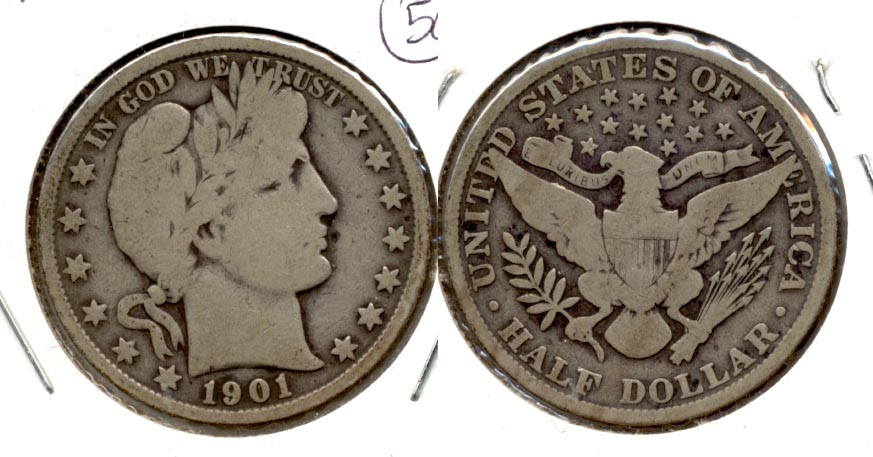 1901 Barber Half Dollar Good-4