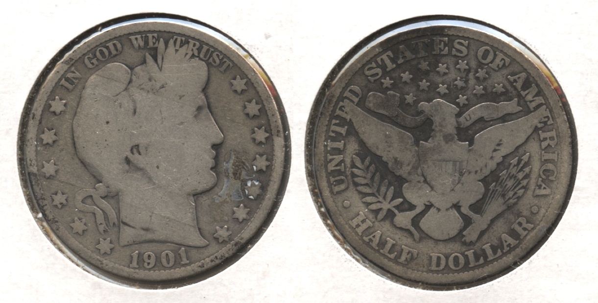 1901 Barber Half Dollar Good-4 #e