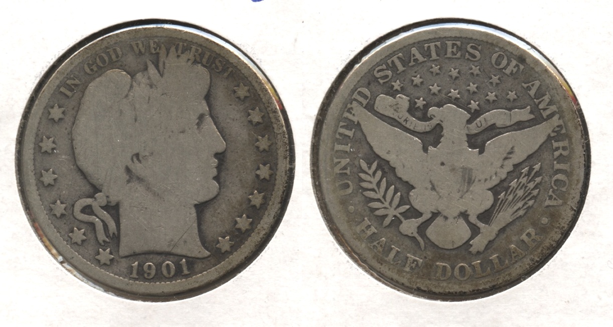 1901 Barber Half Dollar Good-4 #f