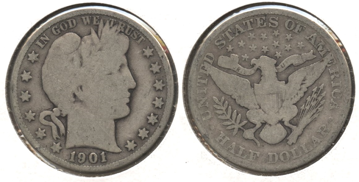 1901 Barber Half Dollar Good-4 #h