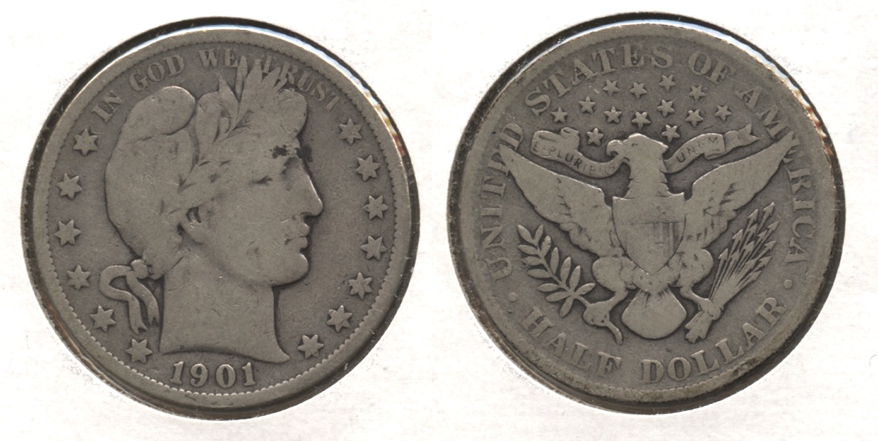 1901 Barber Half Dollar VG-8 #b