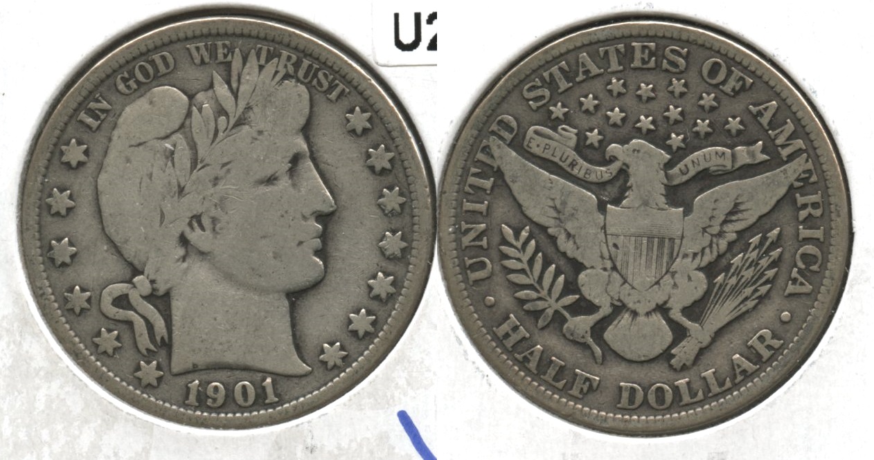 1901 Barber Half Dollar VG-8 #c