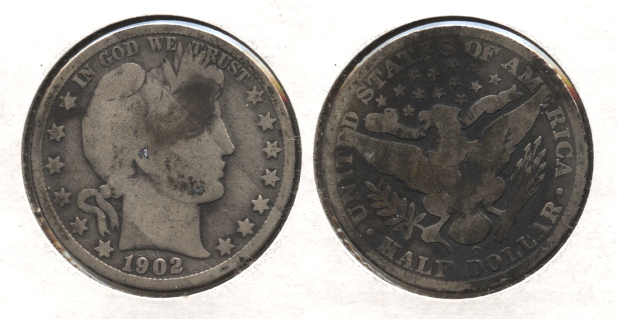1902-O Barber Half Dollar Good-4 #d