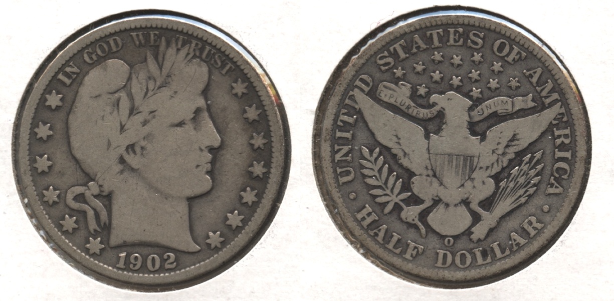 1902-O Barber Half Dollar VG-8 #b