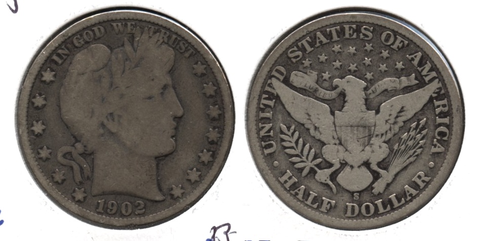 1902-S Barber Half Dollar Good-6