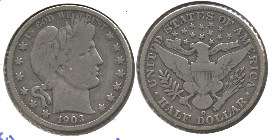 1903-O Barber Half Dollar VG-8 #a