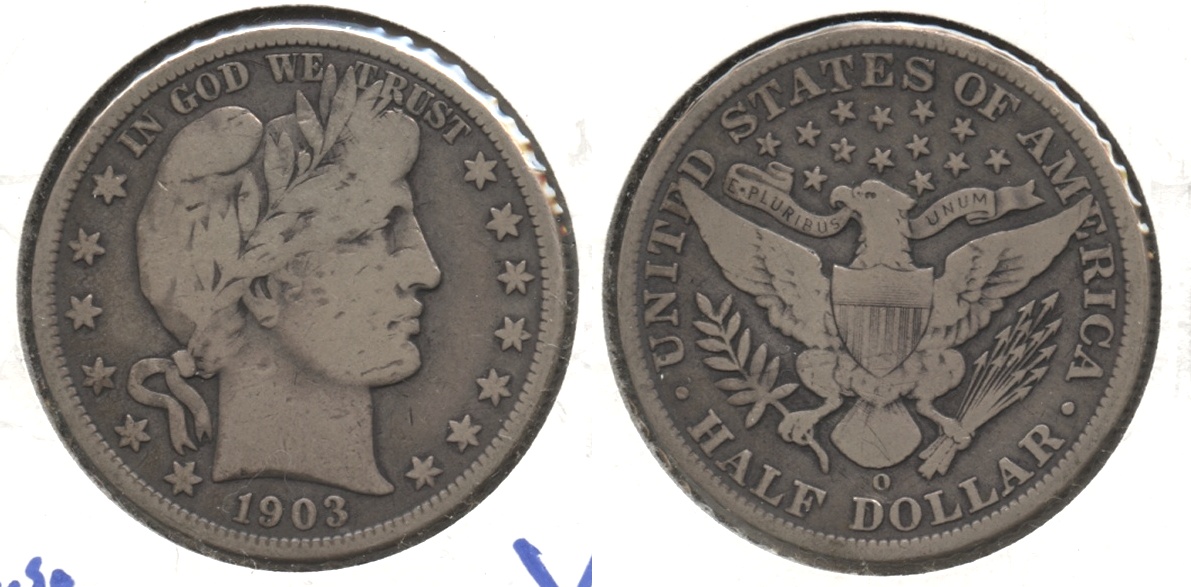 1903-O Barber Half Dollar VG-8 #b