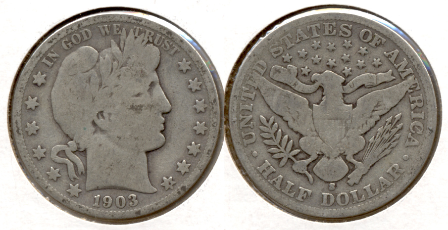 1903-S Barber Half Dollar Good-4