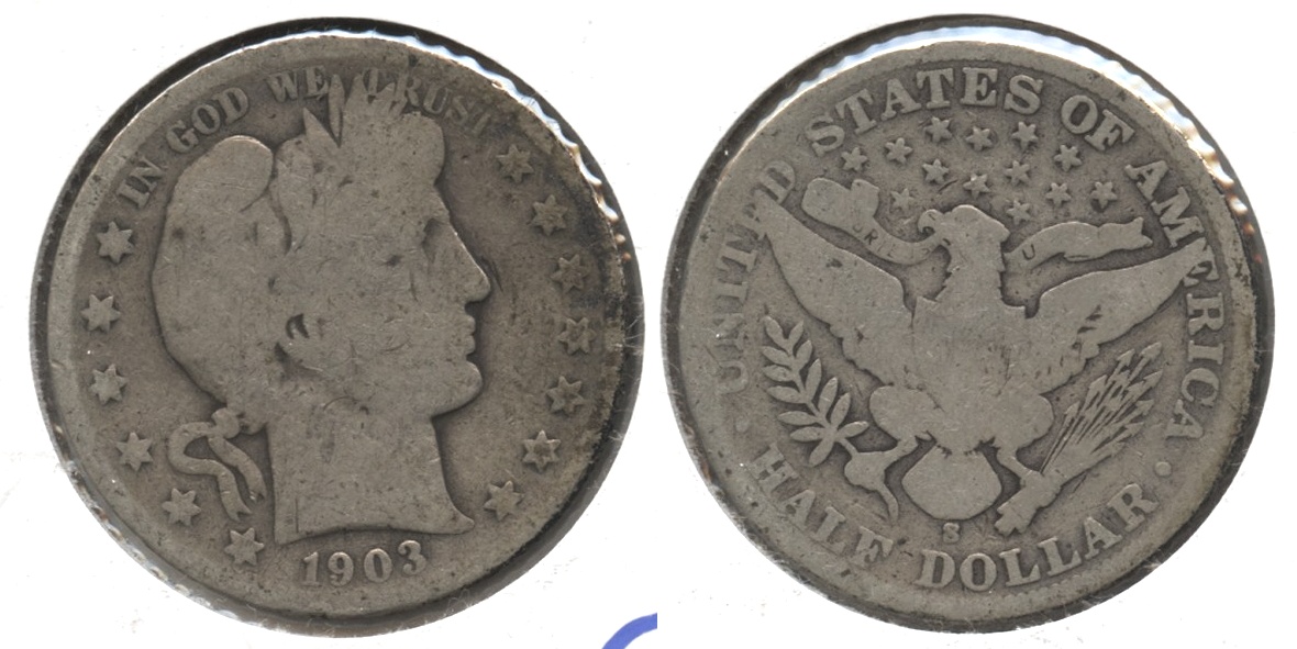 1903-S Barber Half Dollar Good-4 #d