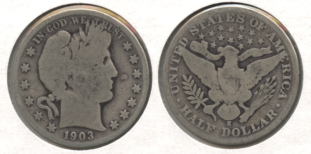 1903-S Barber Half Dollar Good-4 #e