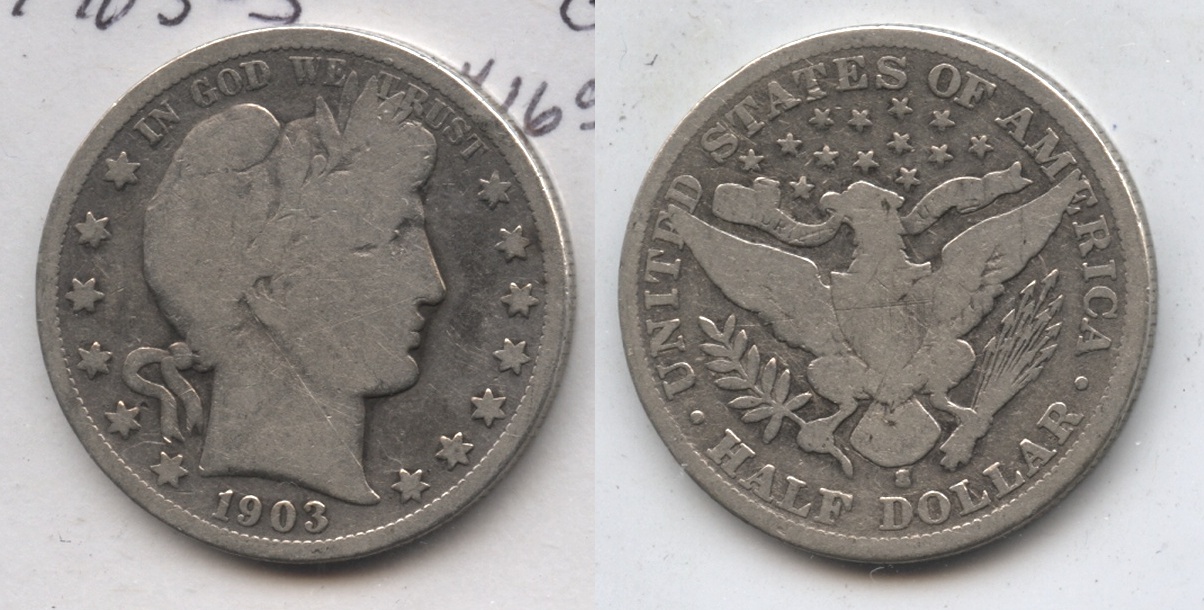 1903-S Barber Half Dollar Good-4 #f
