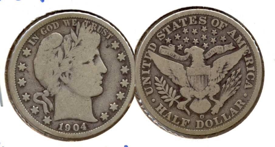 1904-O Barber Half Dollar VG-8