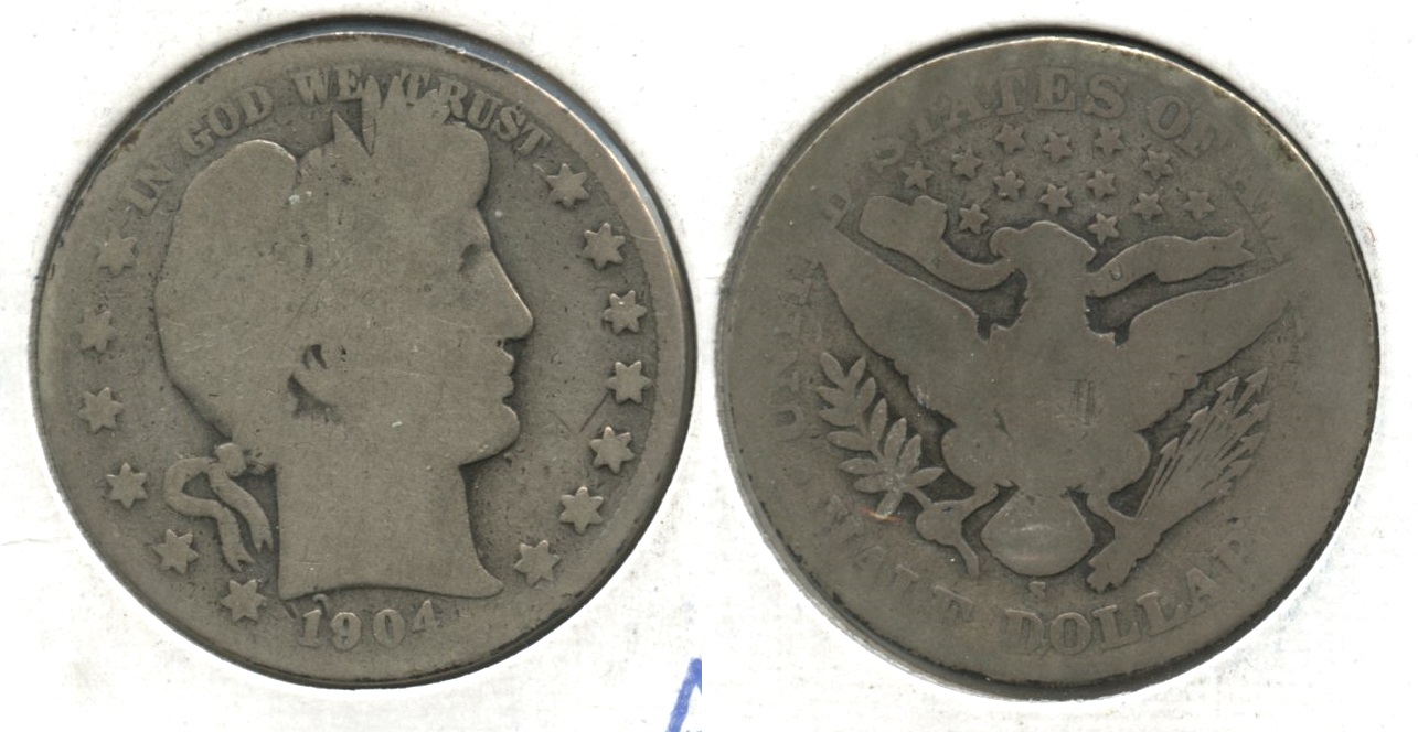 1904-S Barber Half Dollar AG-3 #c