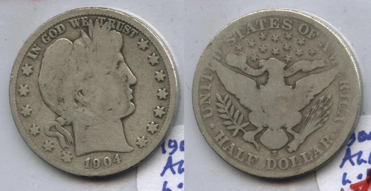 1904-S Barber Half Dollar AG-3 #e