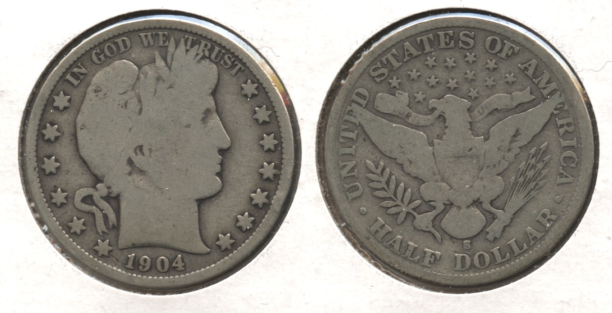 1904-S Barber Half Dollar Good-4 #b