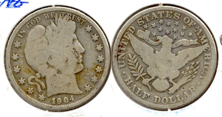 1904 Barber Half Dollar Good-4 d