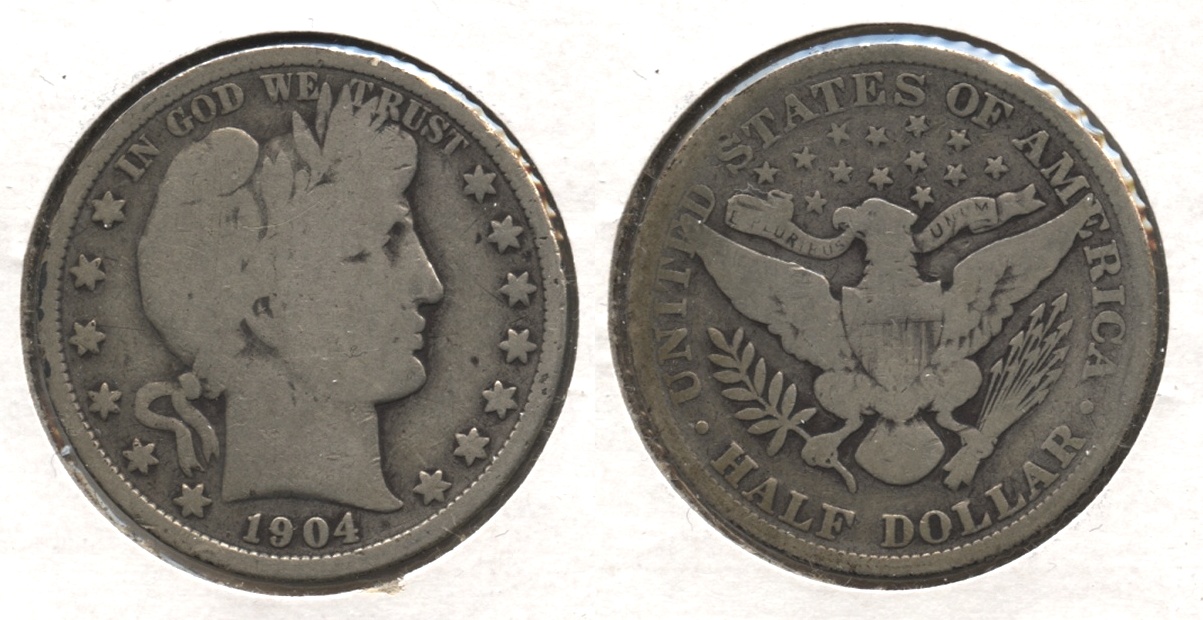 1904 Barber Half Dollar Good-4 #f