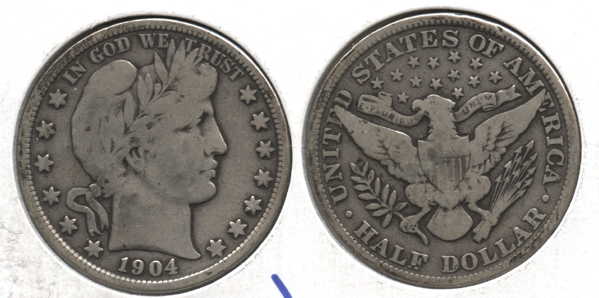 1904 Barber Half Dollar VG-8