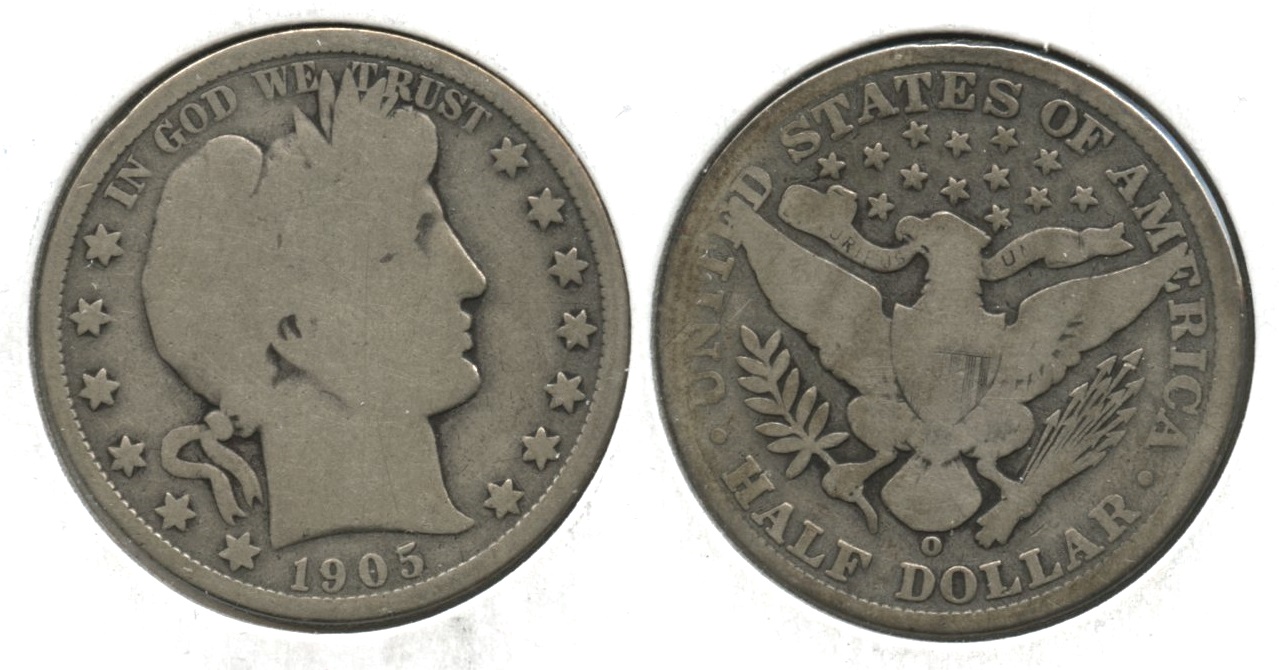 1905-O Barber Half Dollar Good-4 #c