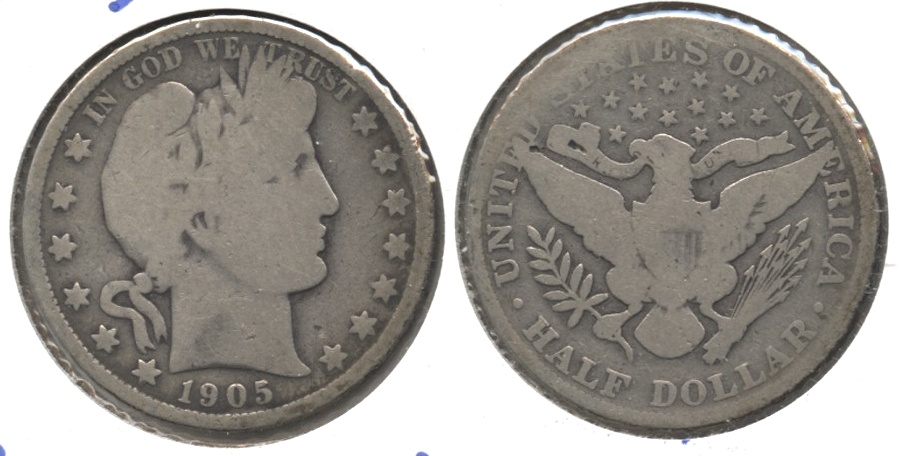 1905 Barber Half Dollar AG-3 #a