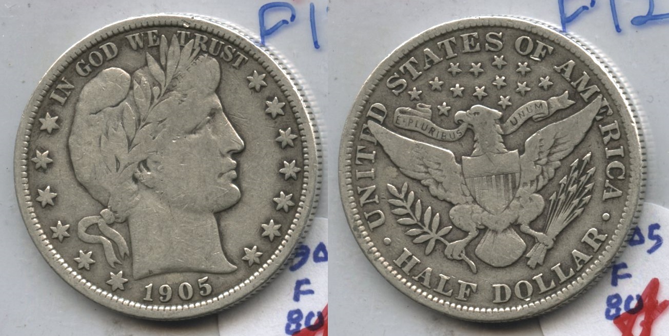 1905 Barber Half Dollar Fine-12