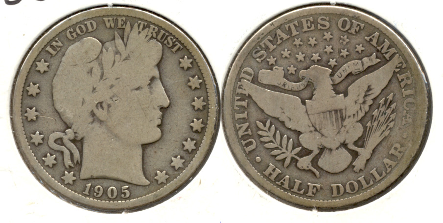 1905 Barber Half Dollar Good-4