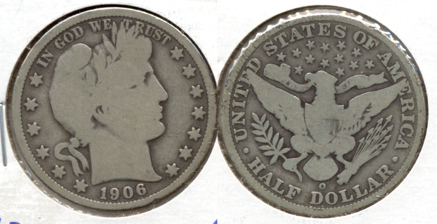 1906-O Barber Half Dollar Good-4 a